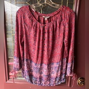 Lucky Brand boho top size M